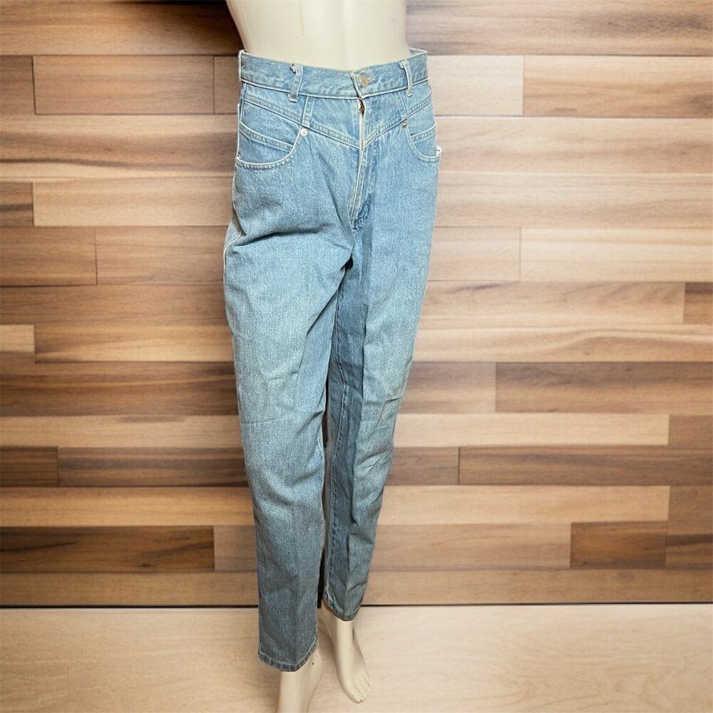 VINTAGE 80s Western Cowgirl Jeans Size 4 Melbourne Country Yoked Tapered